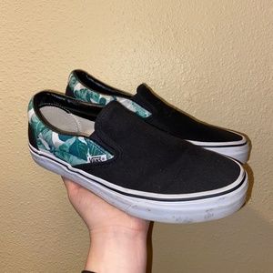 Tropical Vans Slip Ons